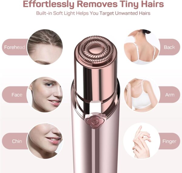 Facial Hair Removal for Women, Electric Painless Rechargeabl...