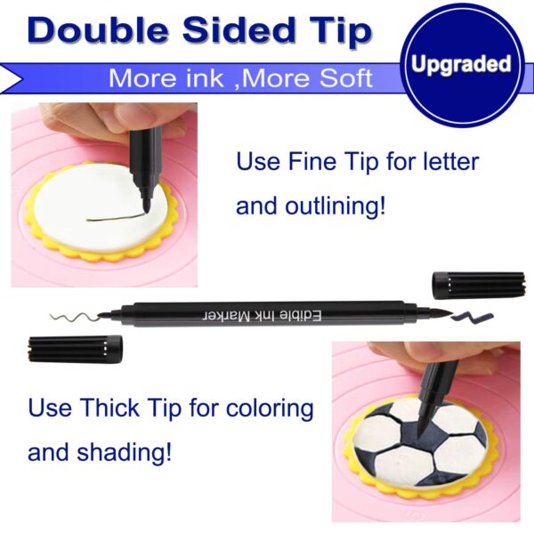 Food coloring Pens, 11Pcs Double Sided Food Grade and Edible...