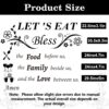 Kitchen Wall Decals Dinner Meal Prayer Wall Stickers Vinyl K...