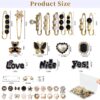 Junk Sock Charms Kit - 68 Pcs Bling Charms for Socks - Gold ...