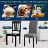 Chair Covers, Stretch Kitchen Dining Room Chair Covers Set o...
