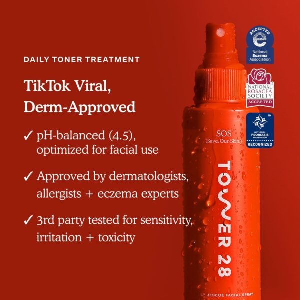 Tower 28 SOS Daily Rescue Facial Spray for Sensitive Skin, H...