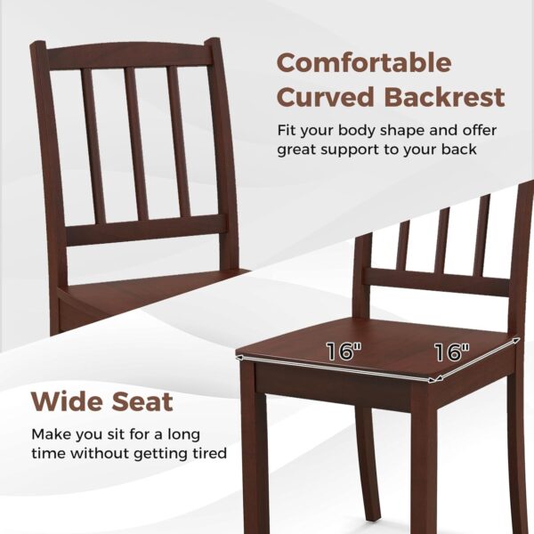 Giantex Farmhouse Dining Chairs Set of 2, Modern Kitchen Cha...