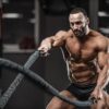 Battle Ropes Black Workout Rope 1 inch Battle Ropes for Home...