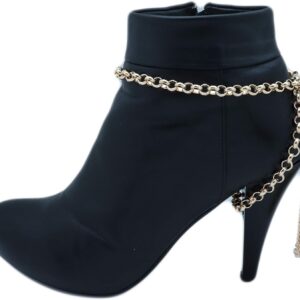 TrendyFashionJewelry TFJ Women Jewelry Boot Bracelet Gold Me...
