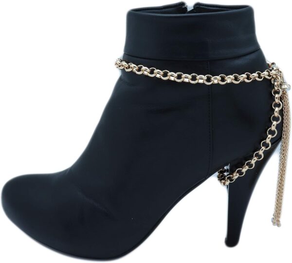 TrendyFashionJewelry TFJ Women Jewelry Boot Bracelet Gold Me...