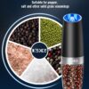 Sweet Alice Gravity Electric Pepper and Salt Grinder Set, Ad...