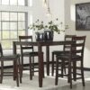 Signature Design by Ashley Coviar 5 Piece Counter Height Din...