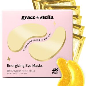 grace & stella Award Winning Under Eye Mask - Travel Essenti...