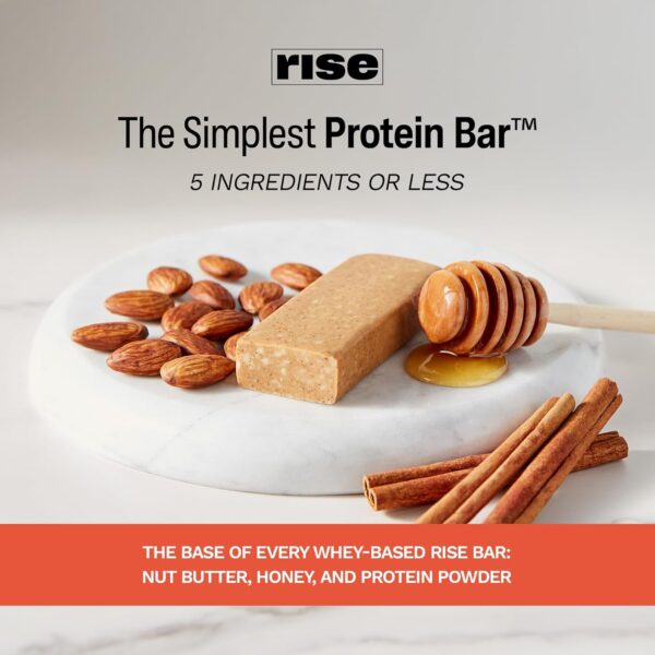 Rise Whey Protein Bars - Honey Cinnamon | Breakfast Bar & Pr...