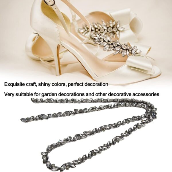 1 Yard Rhinestone Chain, AB Crystal Rhinestone Applique Bead...