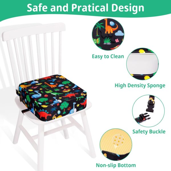 Toddler Booster Seat for Kitchen Chair, Non-Slip Kids Dining...