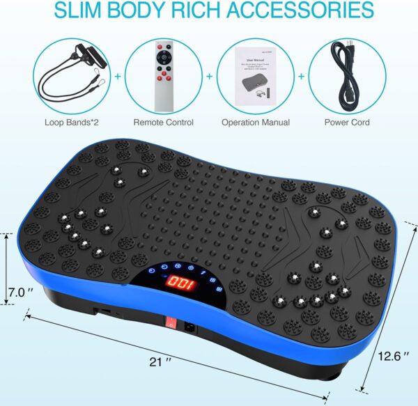 AXV Vibration Plate Exercise Machine Whole Body Workout Port...