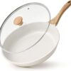 SENSARTE Nonstick Ceramic Frying Pan Skillet with Lid, 9.5 I...