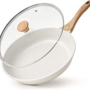 SENSARTE Nonstick Ceramic Frying Pan Skillet with Lid, 9.5 I...