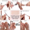 Nail Clippers and Beauty Tool Portable Set, Rose Gold Marten...