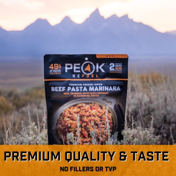 Peak Refuel Beef Pasta Marinara | 49g Protein | 1040 Calorie...