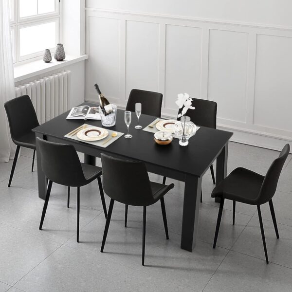Giantex Dining Table for 6, Rectangular Kitchen Table with 3...
