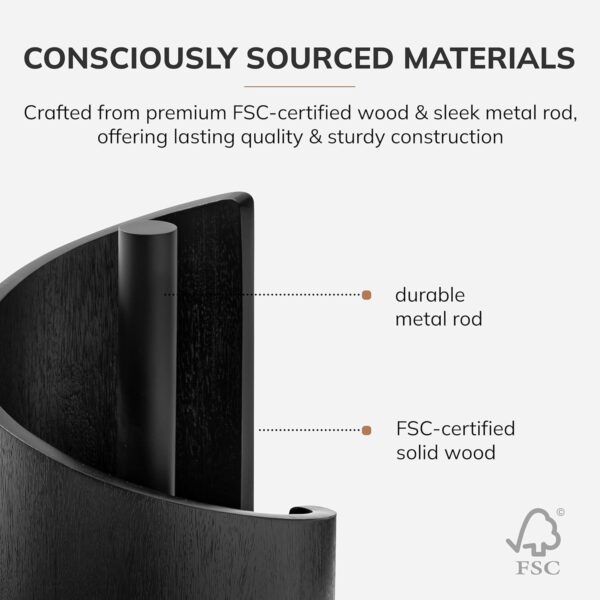Anji Mountain Paper Towel Holder Countertop with Mango Wood ...