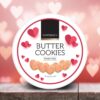 Mattigan's Pink Heart Butter Cookies Danish Style Cookie, 12...