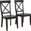 Homestyles Blair Black Dining Chairs, Set of 2