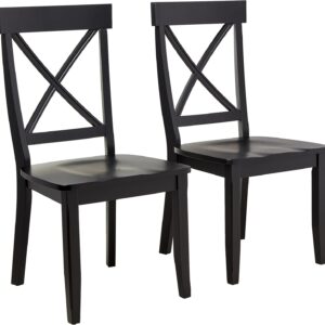 Homestyles Blair Black Dining Chairs, Set of 2