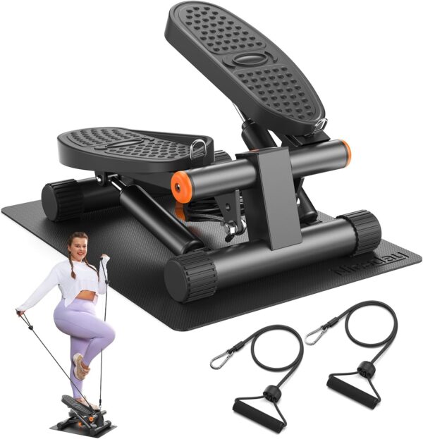 Niceday Steppers for Exercise, Mini Stair Stepper with Resis...