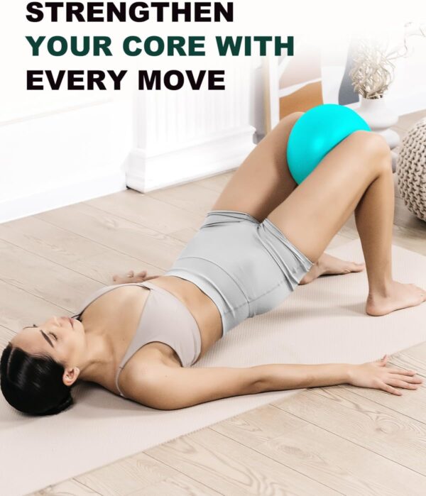 Trideer Pilates Ball 9 Inch, Small Exercise Ball with Exerci...