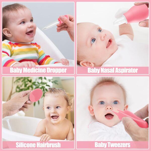 Baby Healthcare and Grooming Kit for Newborn Kids, 24PCS Upg...