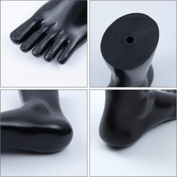 AUEAR, Black Mannequin Foot Sock Display Ankle Bracelet Mold...