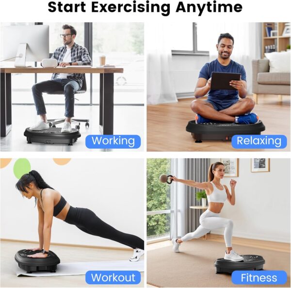 Vibration Plate Exercise Machine, Vibrating Fitness Platform...