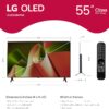 LG 55-Inch Class OLED B4 Series Smart TV 4K Processor Flat S...