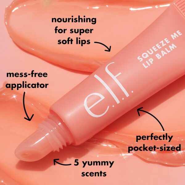 e.l.f. Squeeze Me Lip Balm, Moisturizing Lip Balm For A Shee...