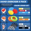 roygra Grip Strength Trainer (8 Pack), Forearm Strengthener,...