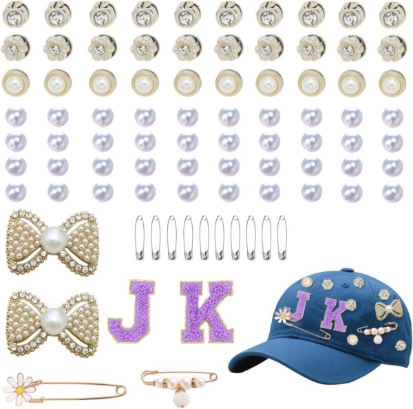 sheoklips 88 Pcs DIY Charms for Socks Safety Brooch Pins Soc...