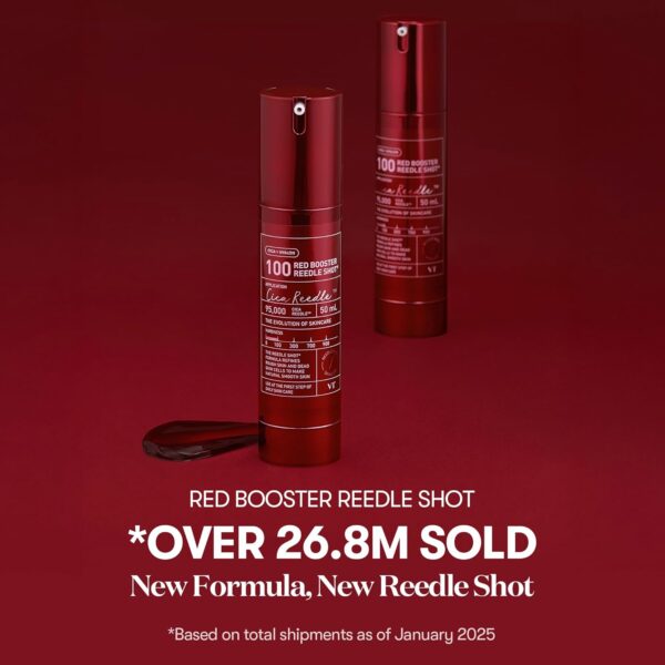 VT COSMETICS Red Booster Reedle Shot 100, Microneedling Seru...