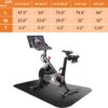 Treadmill Mat,Bike Mat,Stationary Bike Mat,Foldable Treadmil...