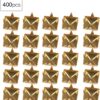 400 Pieces Square Pyramid Studs, 4 to 7mm Metal Versatile Na...