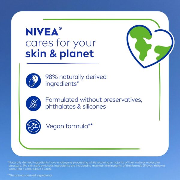 NIVEA Lip Care, Fruity Tinted Lip Balm Variety Pack, Cherry,...