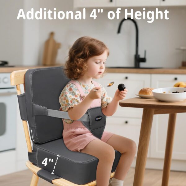 Toddler Booster Seat for Kitchen Chair, 2-in-1 Dining Table ...