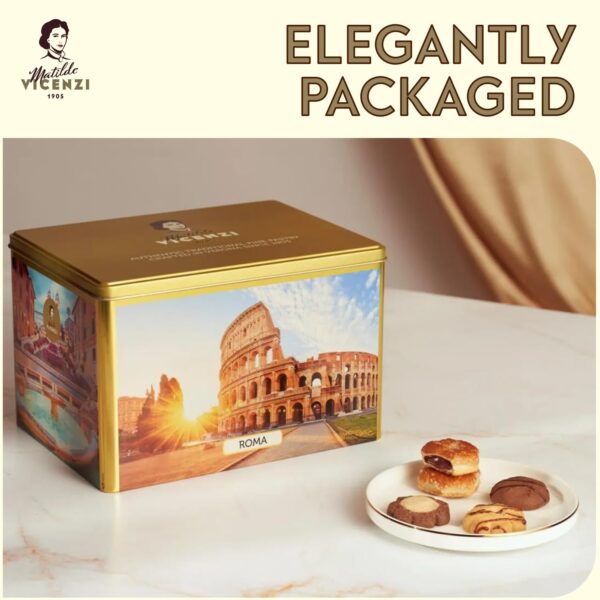 Matilde Vicenzi Roma Cookie Tin - Italian Pastries & Bakery ...