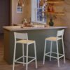 VASAGLE Bar Stool Set of 2, Bar Chairs for Kitchen, Dining R...