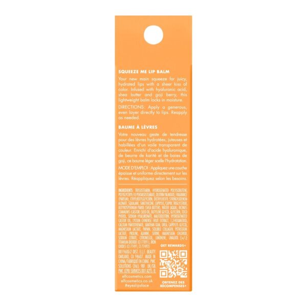 e.l.f. Squeeze Me Lip Balm, Moisturizing Lip Balm For A Shee...