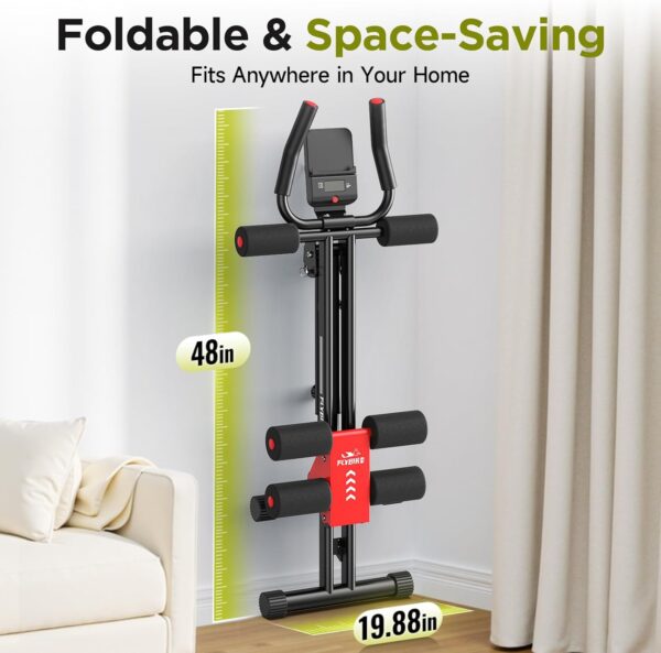 FLYBIRD Ab Workout Equipment, Adjustable Ab Machine Full Bod...