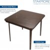MECO Stakmore Classic Straight Edge Wood Folding Card Table,...