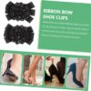 1 Pair Bow Shoe Sparkly Rhinestone Shoe Buckles Clip on Deco...