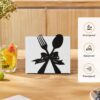 Modern Standing Napkin Holder for table, Black Metal Napkin ...