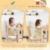 Toddler Booster Seat, Baby Booster for Dining Table, Travel ...