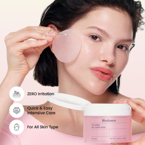 Biodance Collagen Gel Toner Pads, Pore Minimizer for Face, I...