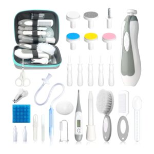 Baby Healthcare and Grooming Kit, 28 in 1 Portable Baby Esse...